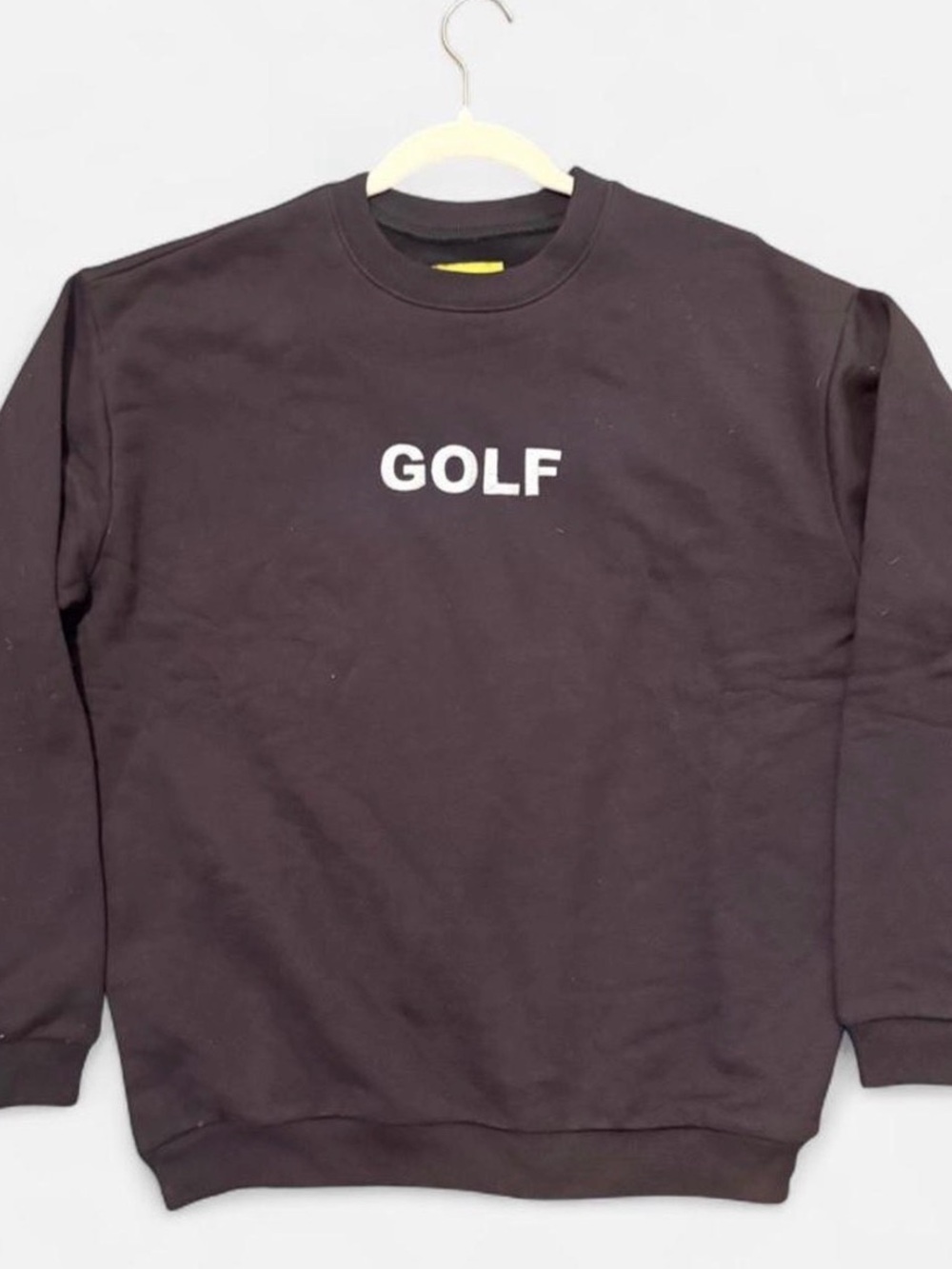 Golf Wang Black Crewneck Sweatshirt with White Logo